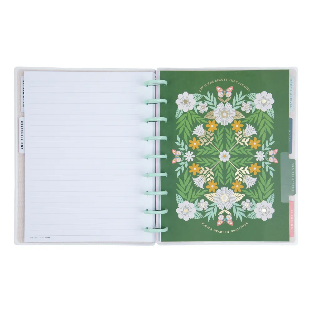 Happy Planner Butterflies Blooms planner grossesse non daté Classic