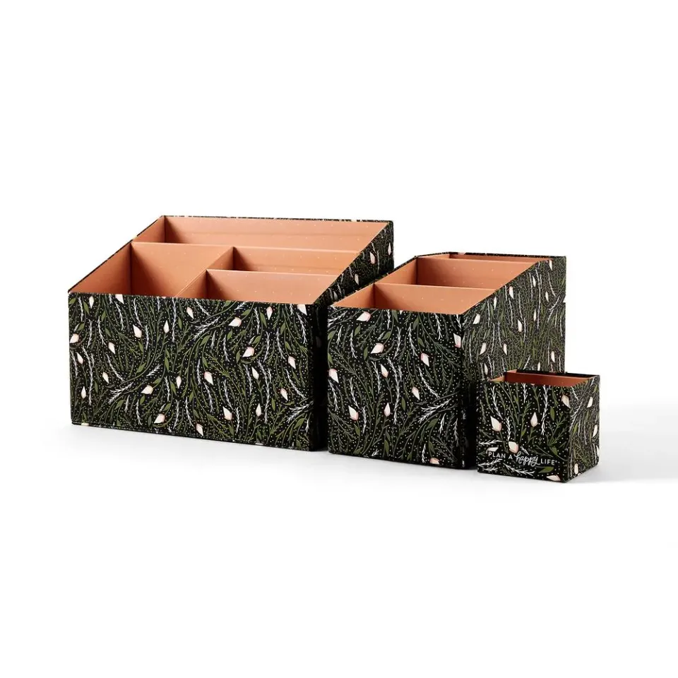 Happy Planner Homebody kit rangement 3 boîtes floral
