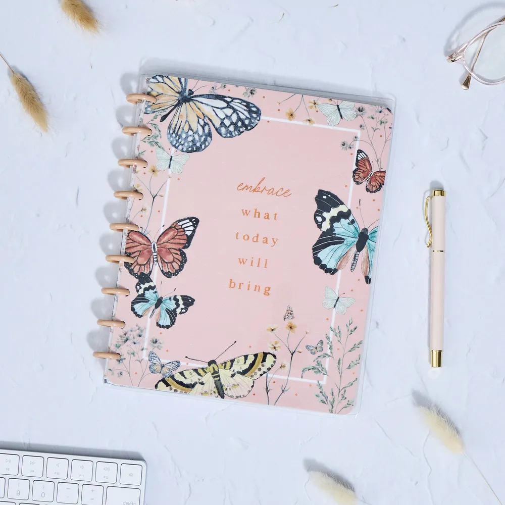 Happy Planner Wild Fields carnet classic 60 feuilles pointillé fleuri