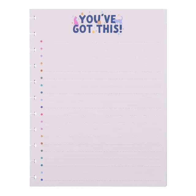 Happy Planner Whimsical Whiskers Big recharge 40 feuilles