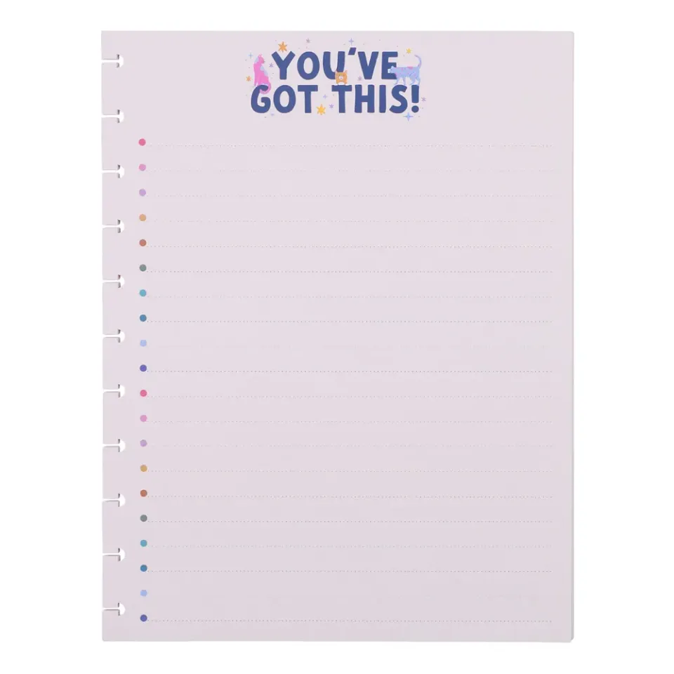 Happy Planner Whimsical Whiskers Big recharge 40 feuilles