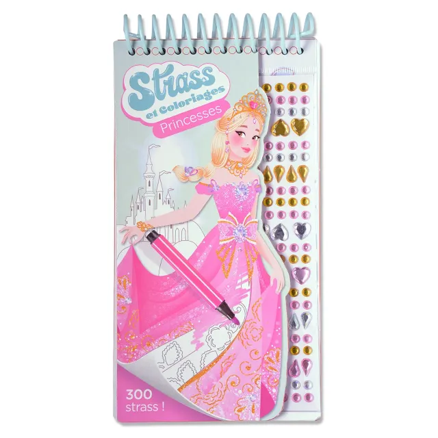 Frigobloc Strass et coloriages cahier coloriage Princesses strass