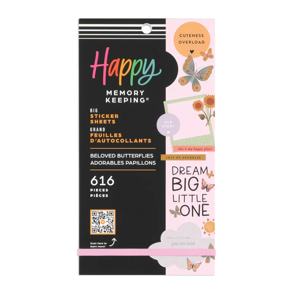 Happy Planner Beloved Butterflies Big stickers 616 naissance