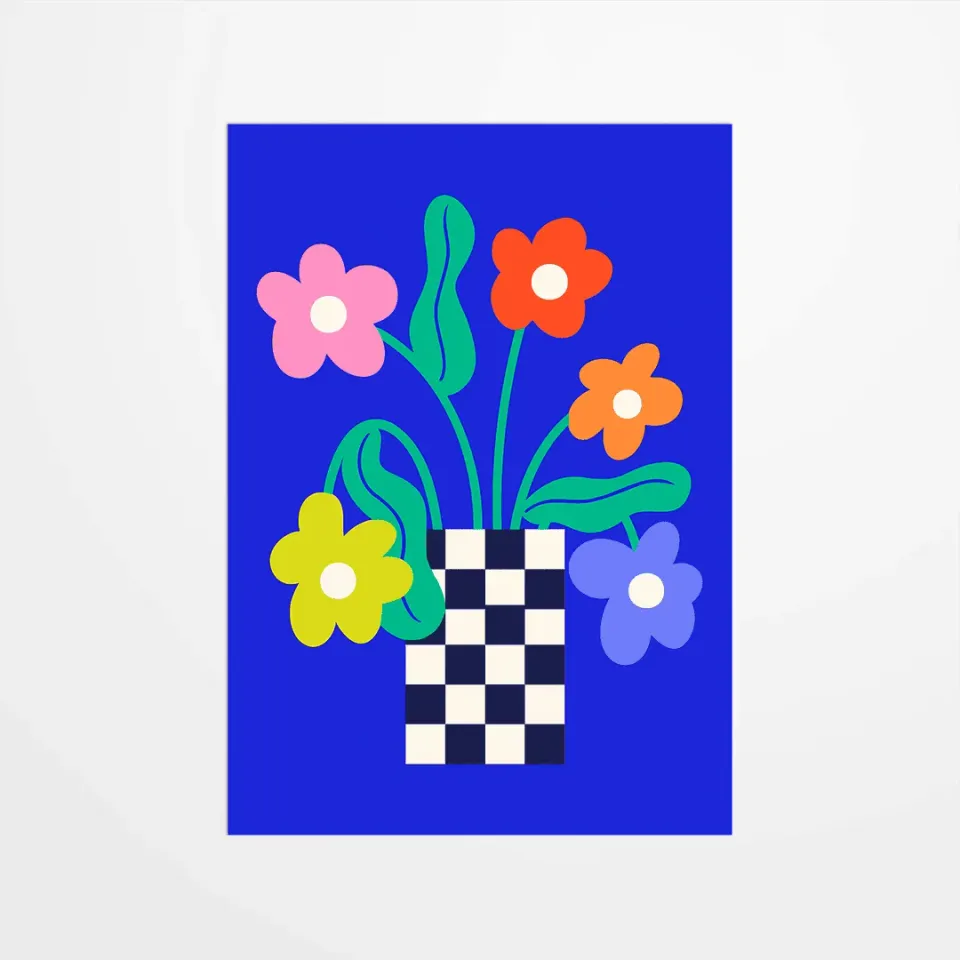 My365 Coquiette Bouquet carte postale fleurs