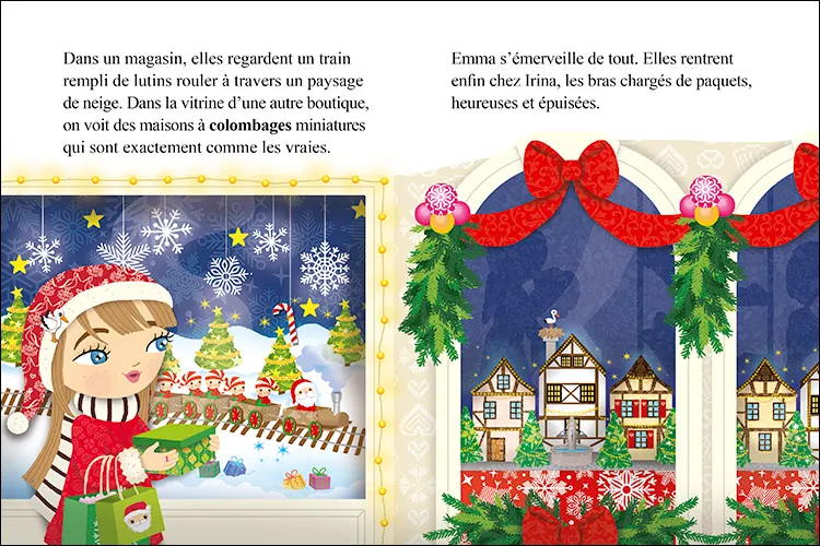 Minimiki Emma au marché de Noël livre Strasbourg