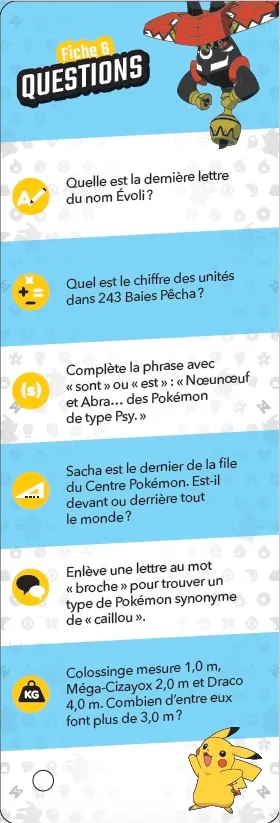 Les Incollables Je rentre en CE1 cahier quiz Pokémon CP