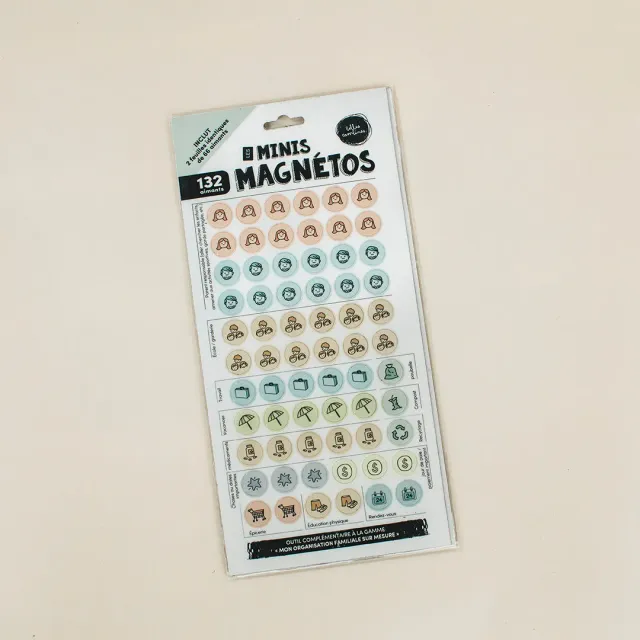 Les Belles Combines Les minis magnétos pictogrammes 132 aimants