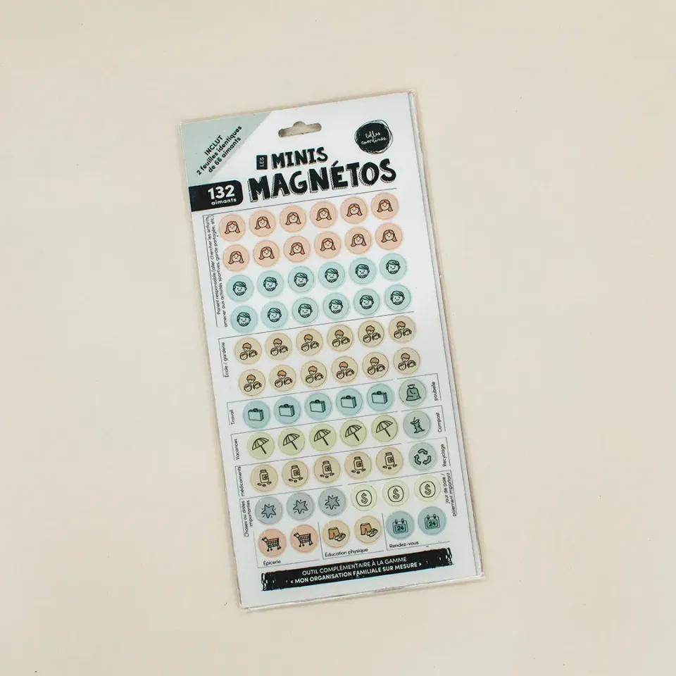 Les Belles Combines Les minis magnétos pictogrammes 132 aimants
