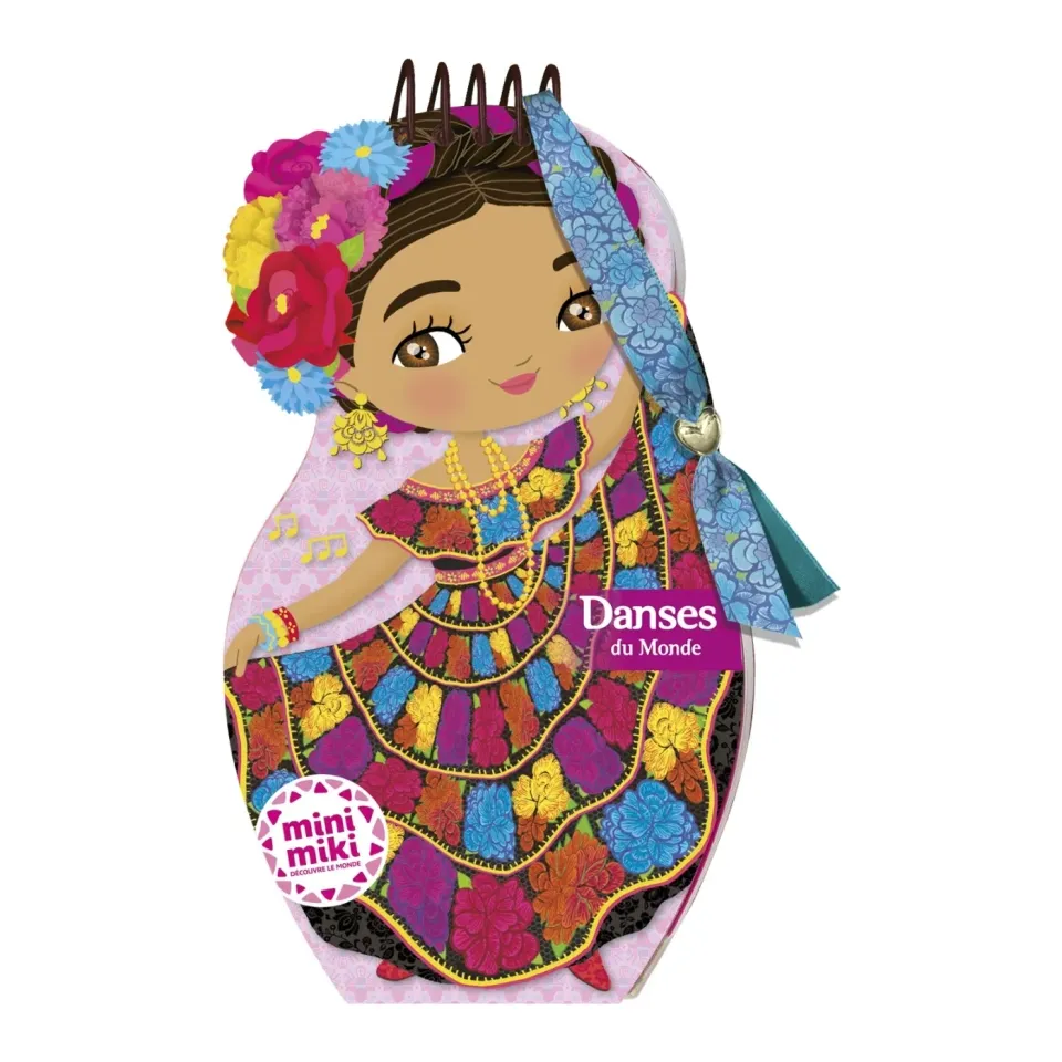 Frigobloc Minimiki Danses du monde carnet créatif stickers