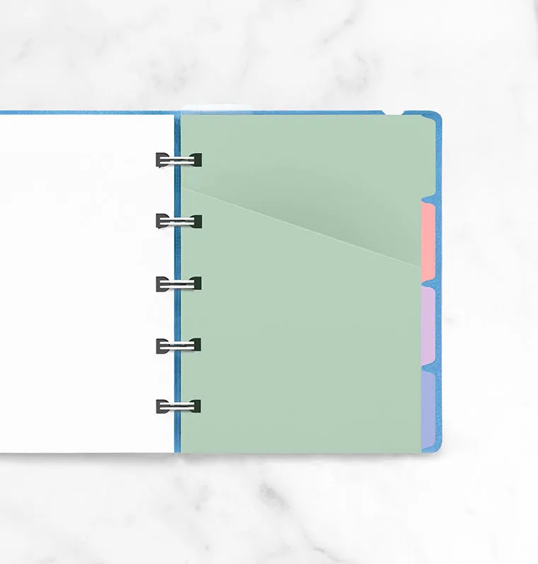 Filofax Pastel intercalaires Notebook Pocket couleur pastel