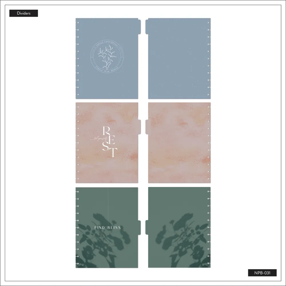 Happy Planner Heal From Within carnet Big pointillé 60 feuilles