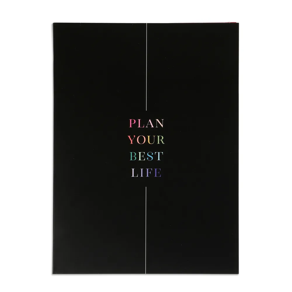 Happy Planner Plan Your Best Life bundle papier noir + stickers