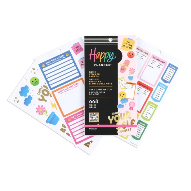 Happy Planner Take Care of You stickers Value Pack 688