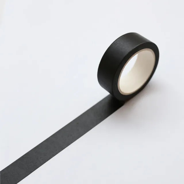 Kartotek Black masking tape noir uni