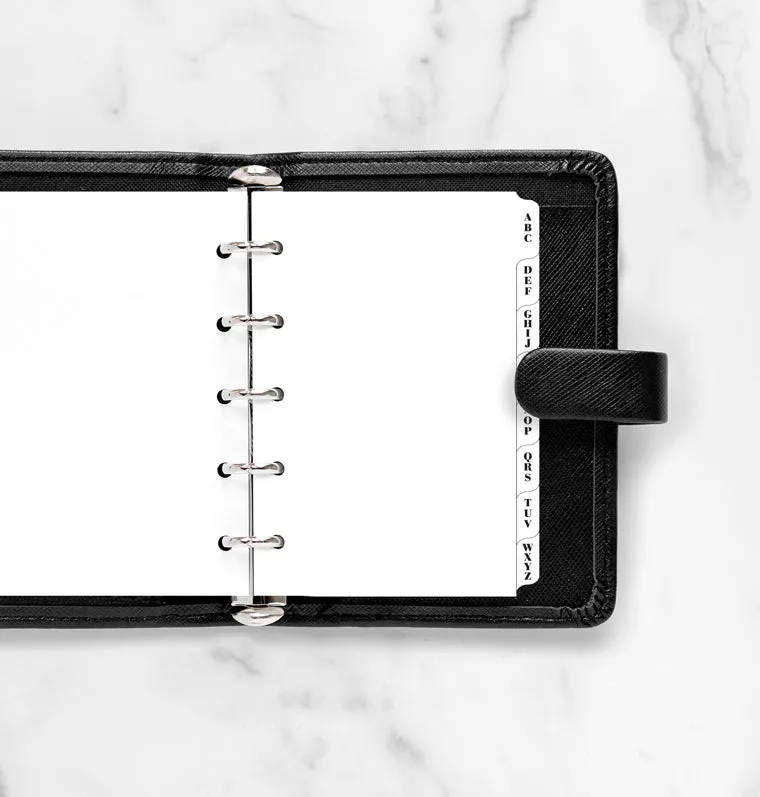 Filofax Classic intercalaires A-Z 3 lettres Mini blanc