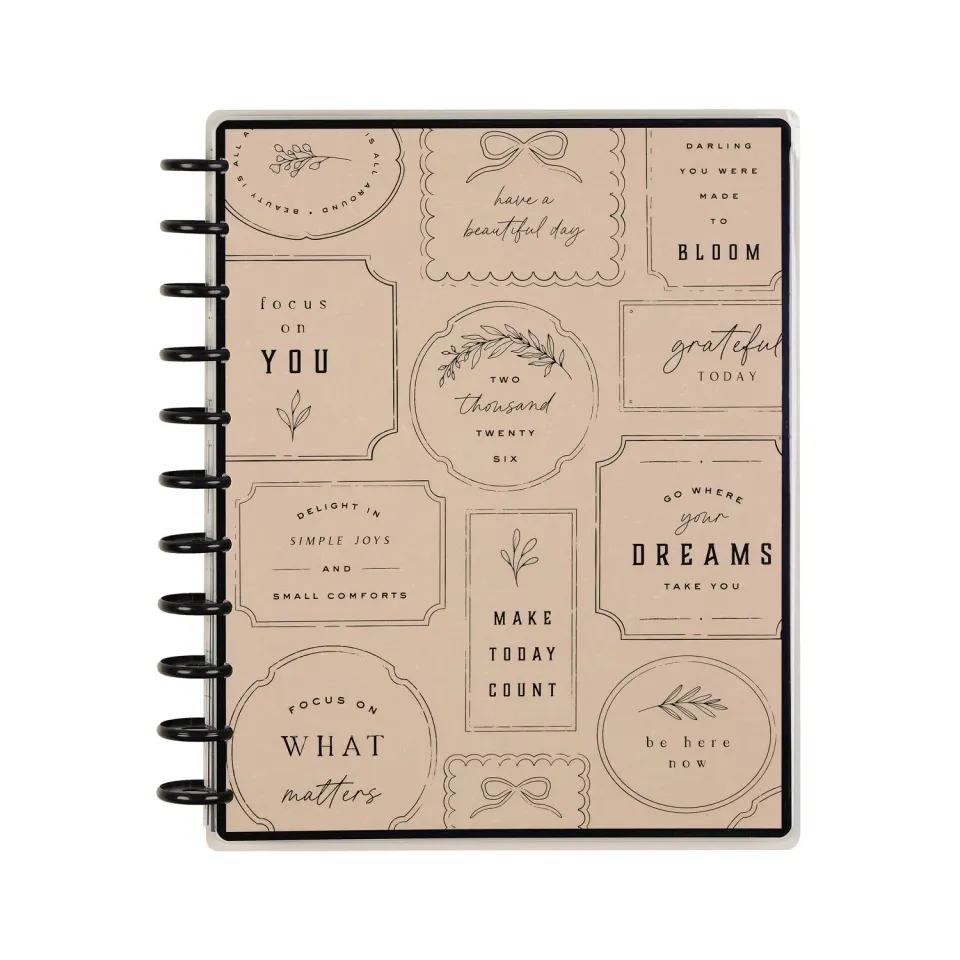 Happy Planner Heritage Charm Big agenda dashboard 2026 12 mois