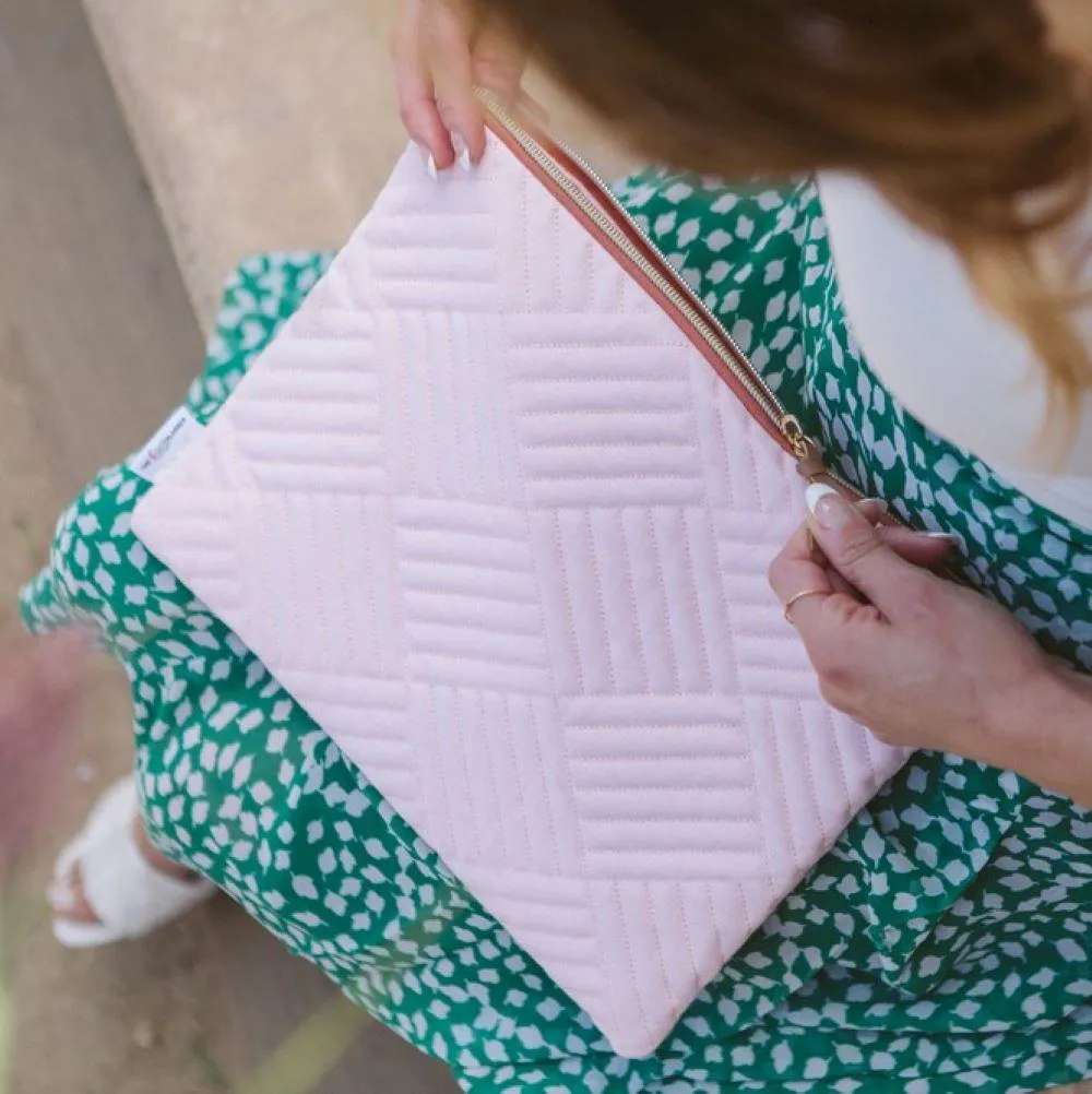 Happy Planner Quilted Blush housse Classic zippée