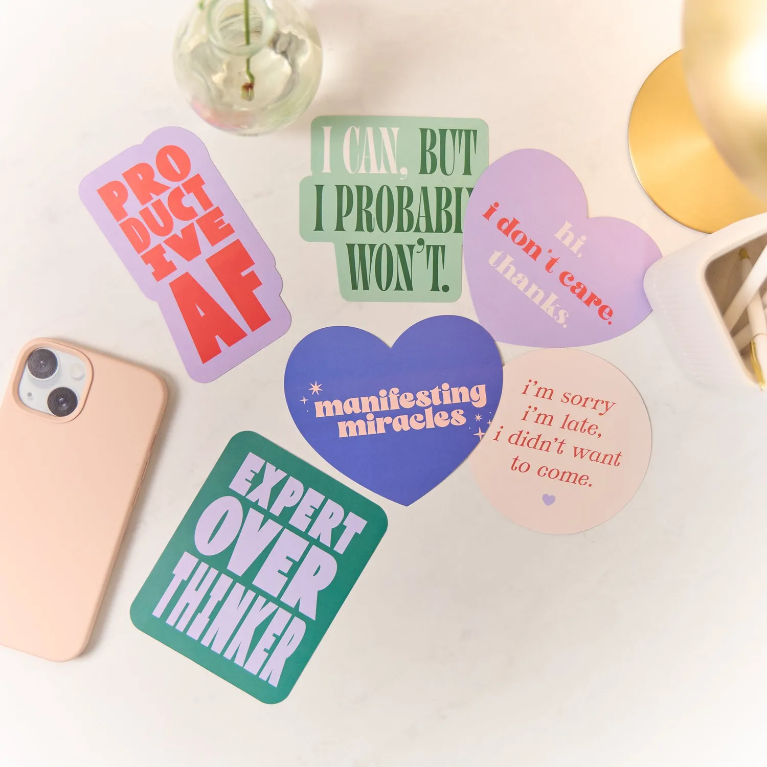 Happy Planner Current Mood stickers vinyle 6 humeur