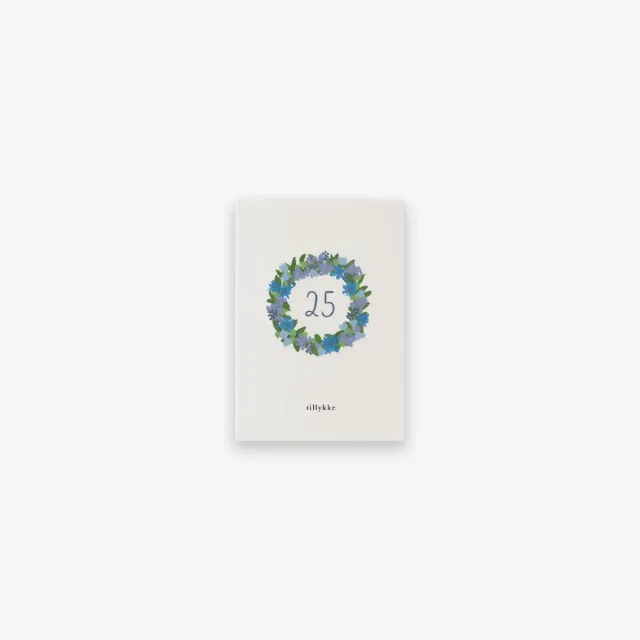 Kartotek Jubilæumskrans petite carte anniversaire tillykke