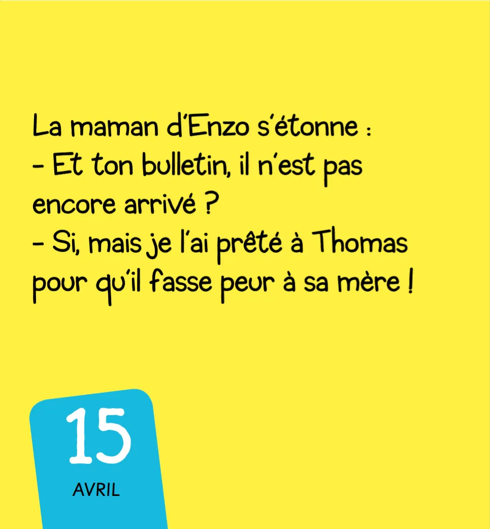 365 Blagues de récré mini calendrier enfant blagues