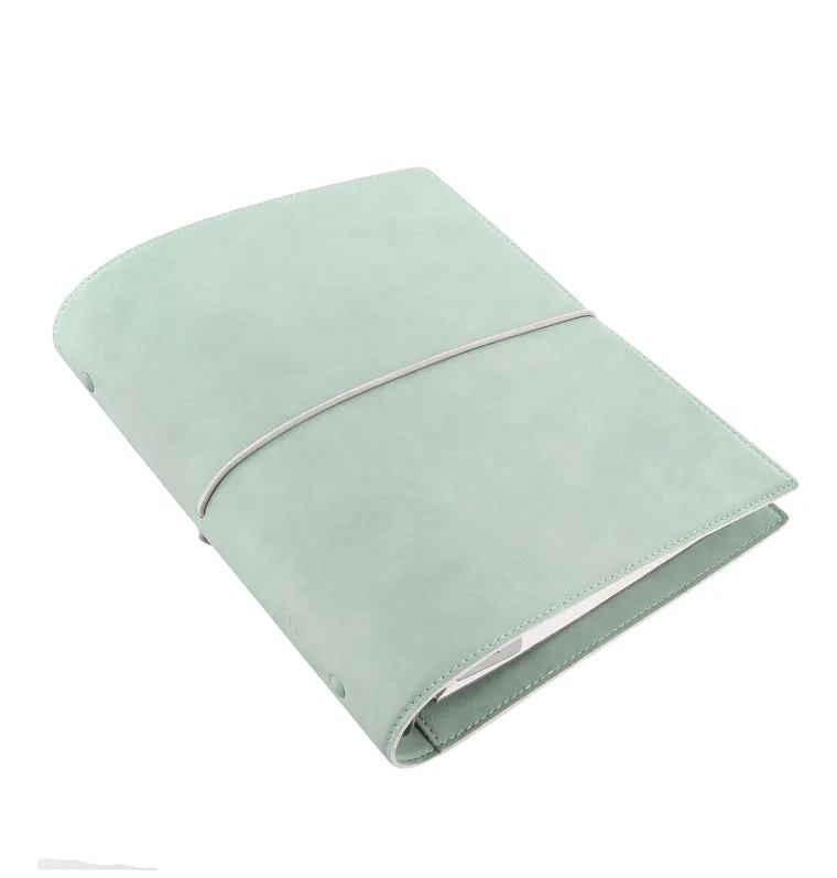 Filofax Domino Soft A5 organiseur bleu pastel élastique