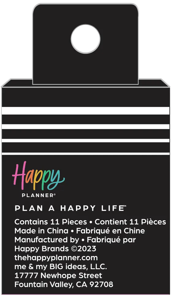 Happy Planner Pumpkin Medium disques métal 11 orange