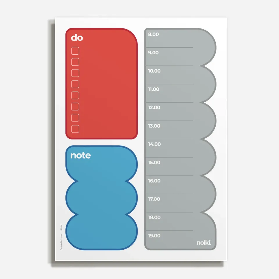 Nolki Bloop bloc-notes jour A5 100 feuilles