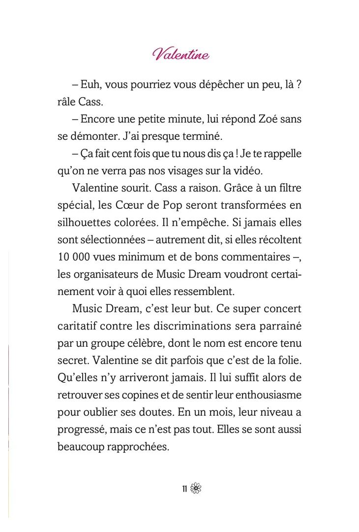 Frigobloc Coeur de Pop Tome 2 Première chanson roman 8-12 ans