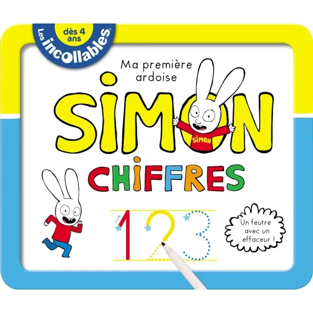 Frigobloc Incollables ardoise Simon chiffres effaçable