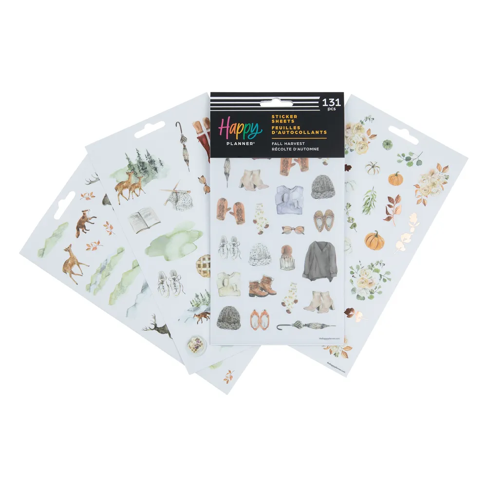 Happy Planner Fall Harvest stickers automne 131 saison