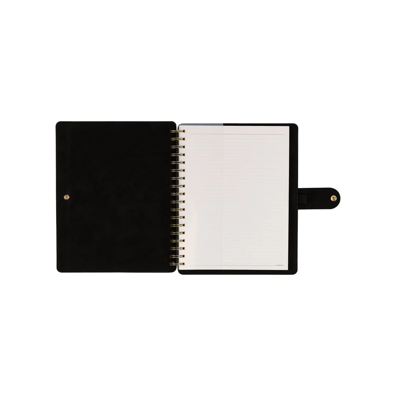 Happy Planner Citrine Midnight carnet spirale Classic ligné pointillé