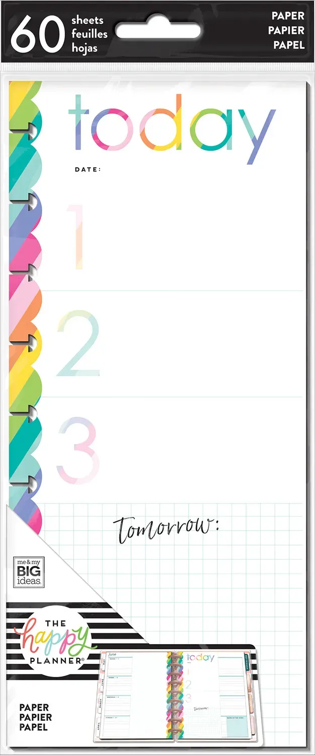 Happy Planner Priority papier notes Classic 60 feuilles