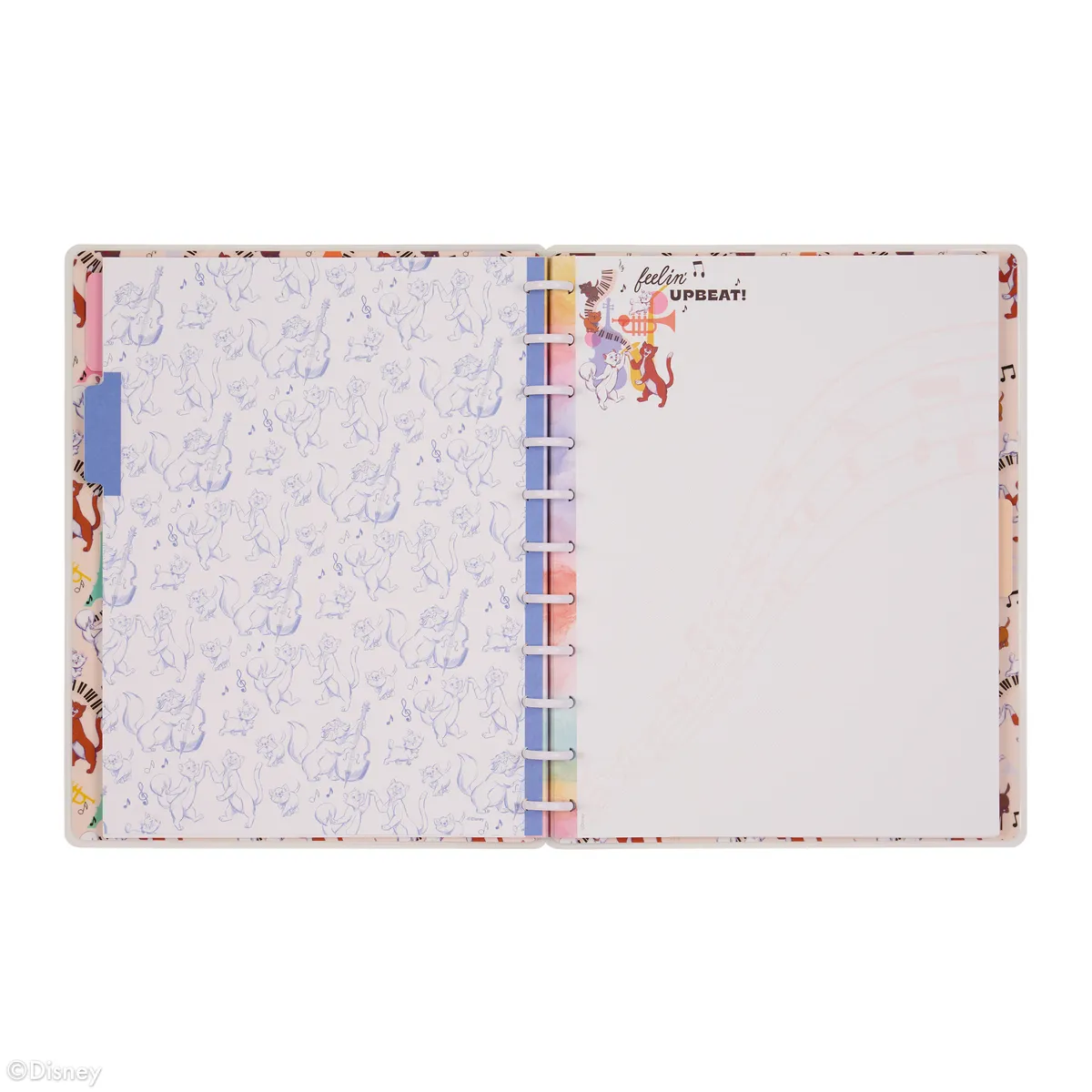 Happy Planner Disney Aristocats Big carnet 60 feuilles ligné pointillé
