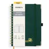 Poprun WH145D carnet pointillé A5 spirale vert foncé