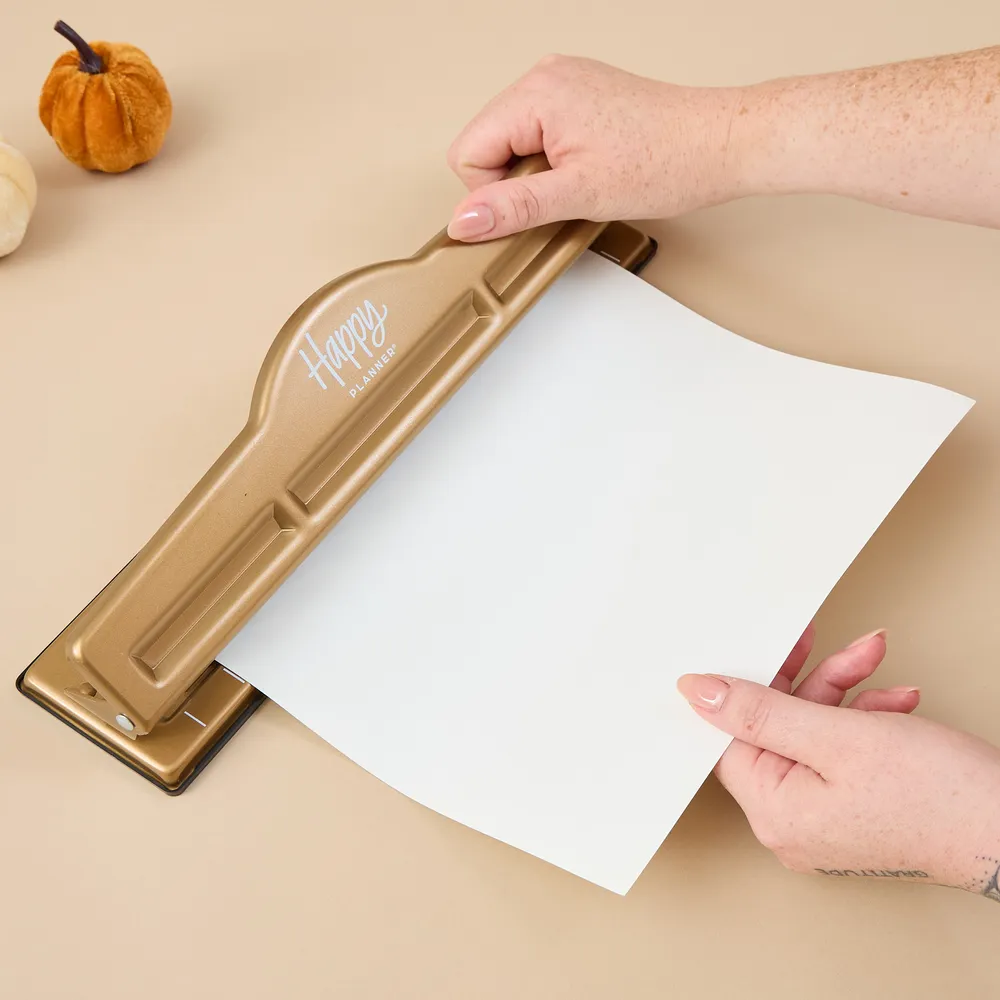 Happy Planner Gold Big perforatrice à anneaux rechargeable