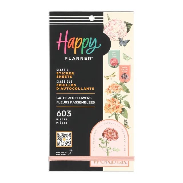 Happy Planner Gathered Flowers Value Pack stickers 603 floral