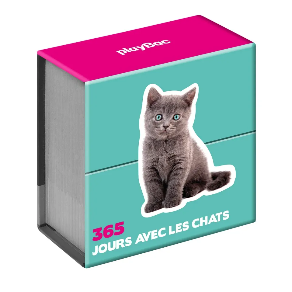 Frigobloc 365 jours avec les chats mini calendrier annuel