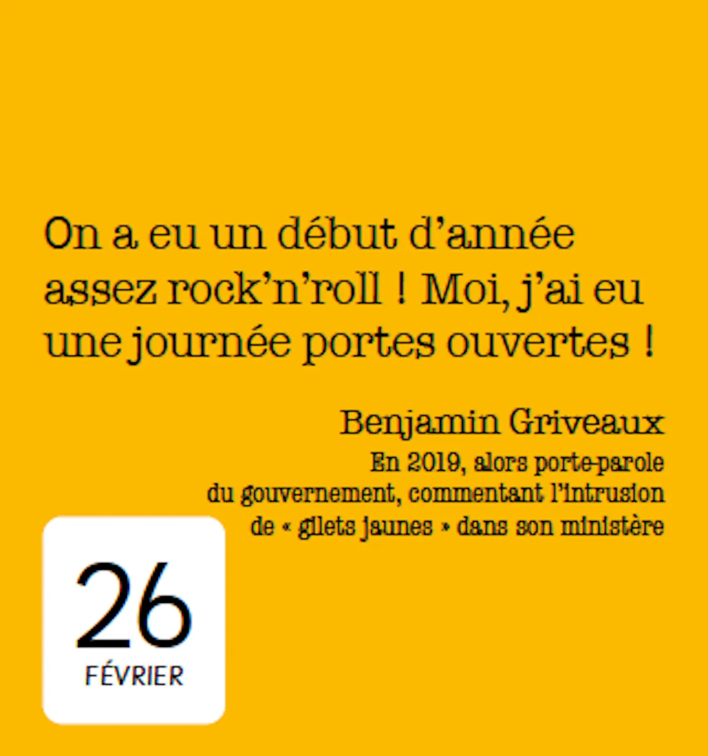 Frigobloc 365 gaffes politiques mini calendrier