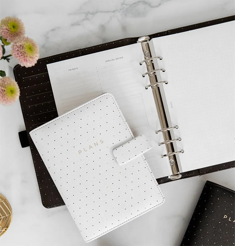 Filofax Moonlight organiseur pocket blanc doré