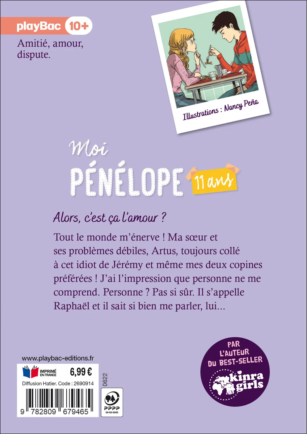 Frigobloc Moi Pénélope Alors c'est ça l'amour Tome 3 roman fille