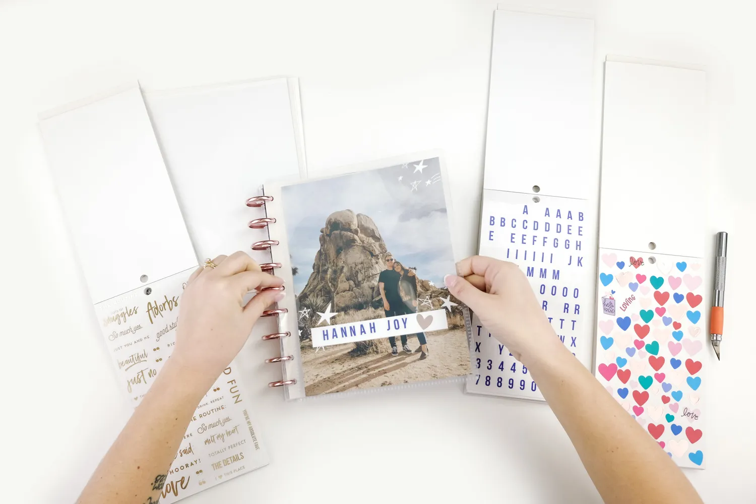Happy Planner Everyday Essentials Cover Classic transparente à personnaliser