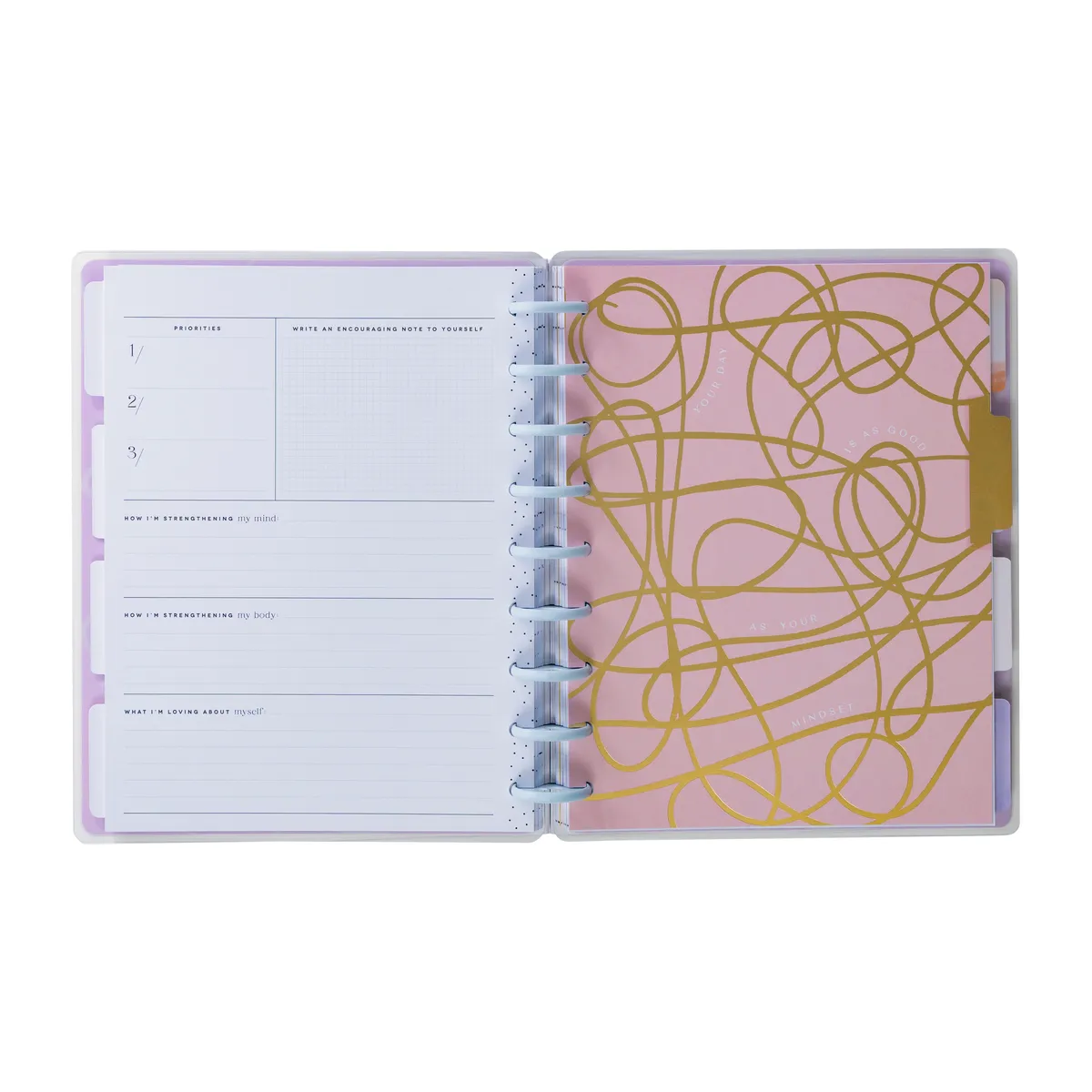 Happy Planner Radiant Soul planner bien-être non daté 12 mois