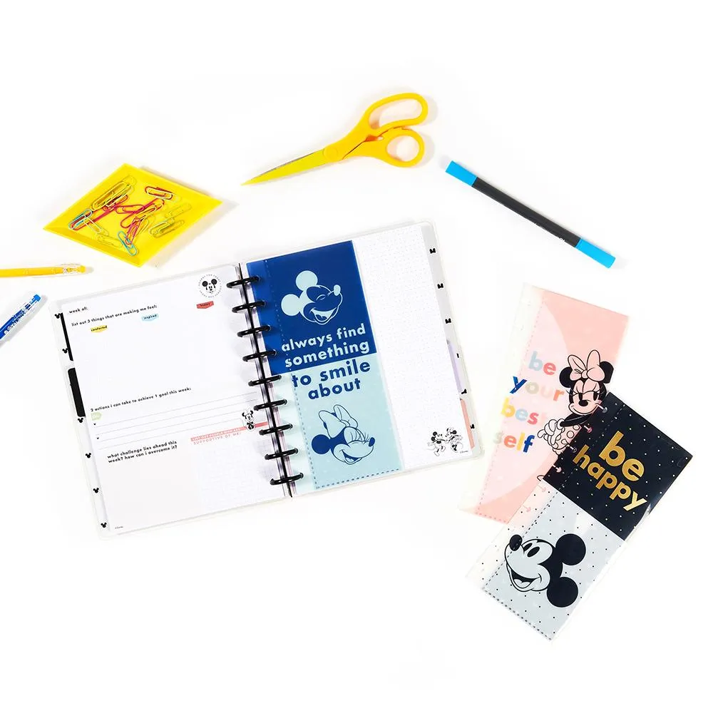 Happy Planner Disney Mickey Minnie pochettes x3 colorblock