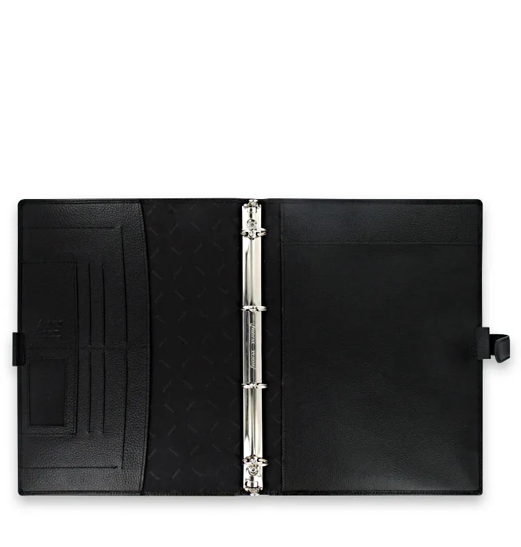 Filofax Finsbury organiseur A4 noir cuir classique