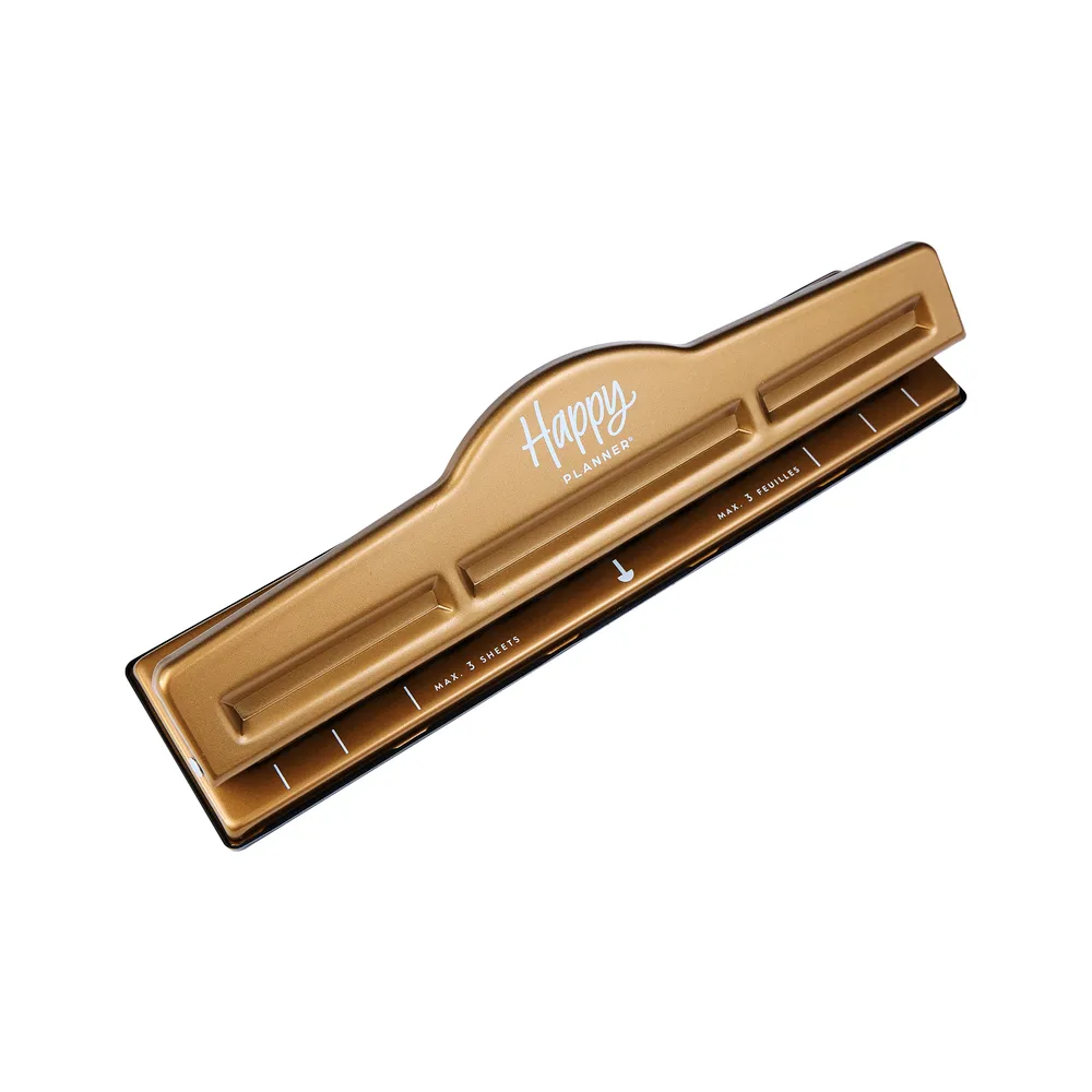 Happy Planner Gold Big perforatrice à anneaux rechargeable