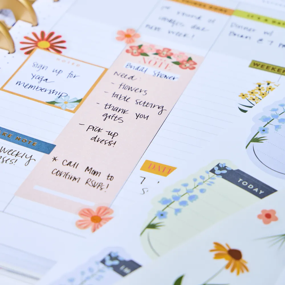 Happy Planner Spring Market carnet autocollants 621 floral agrumes