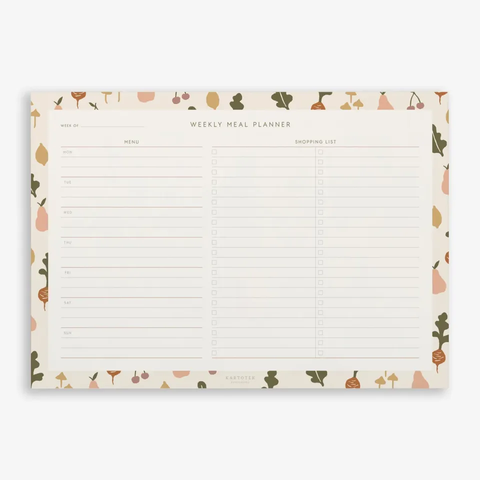 Kartotek Weekly Meal Planner semainier menus