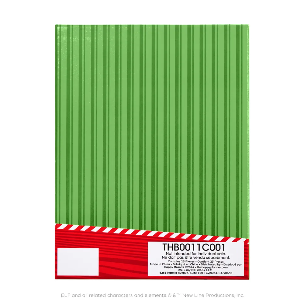 Happy Planner Elf bundle papier recharge Classic + washi Noël