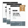 Poprun LP8511WR-P3 bloc-notes ligné lot de 3 papier épais