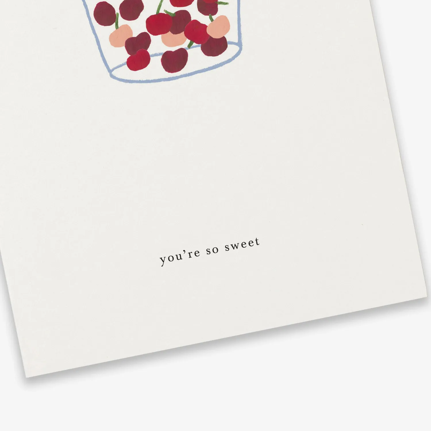 Kartotek Cherries carte de vœux cerises douceur